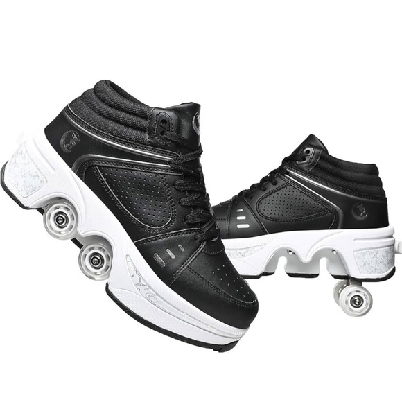 Kids 2 in 1 boys/ girls/ unisex roller skate shoes kids 5 - Picture 2 of 12